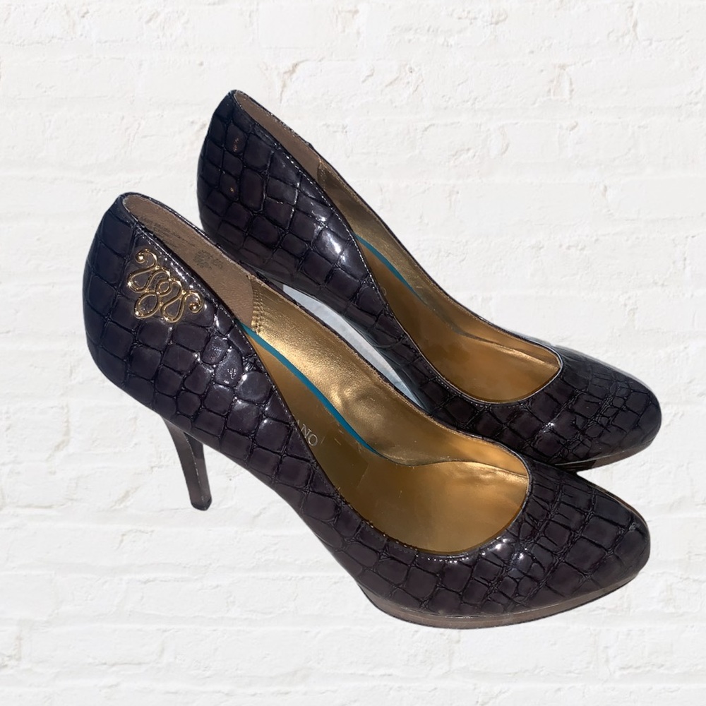 Christian Siriano Faux Snakeskin Pumps Size 7.5